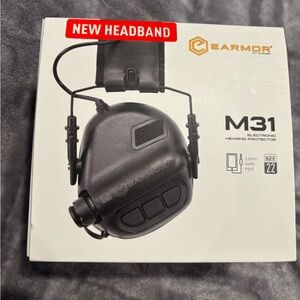 Airsoft M31 Electronic Hearing Headphones w/ NATO Input‎ Black